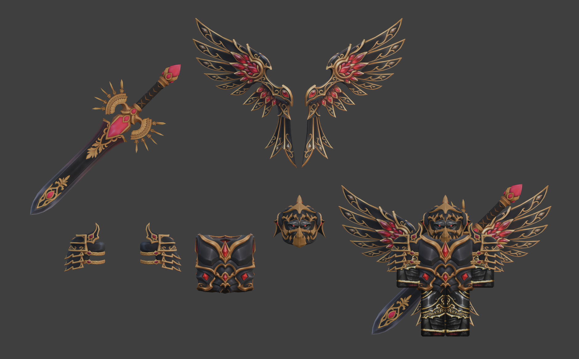 Golden Winged Armor