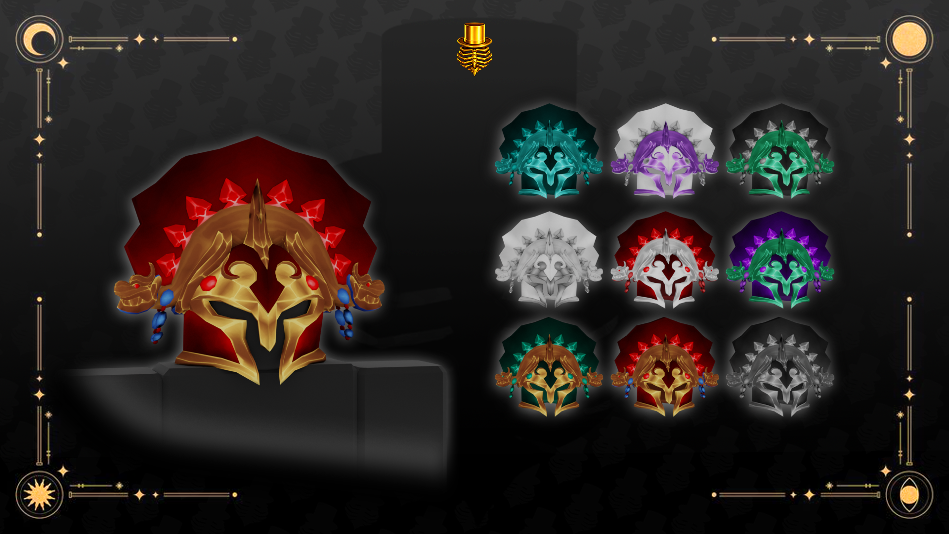 Sunburst Mask Emblems