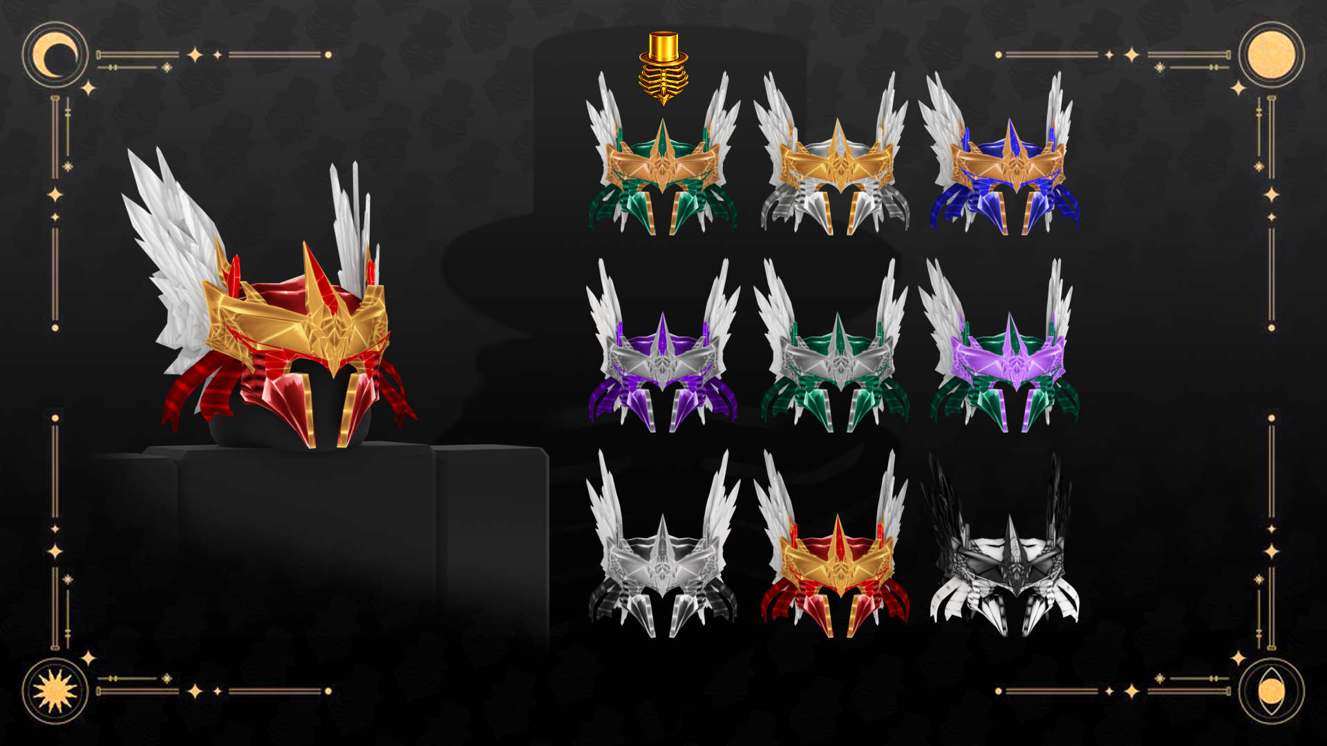 Winged Crown Helmets
